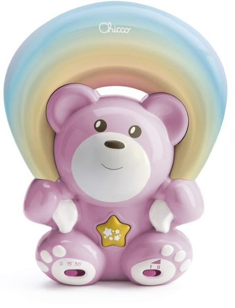 Chicco Rainbow Bear lācītis projektors Pink