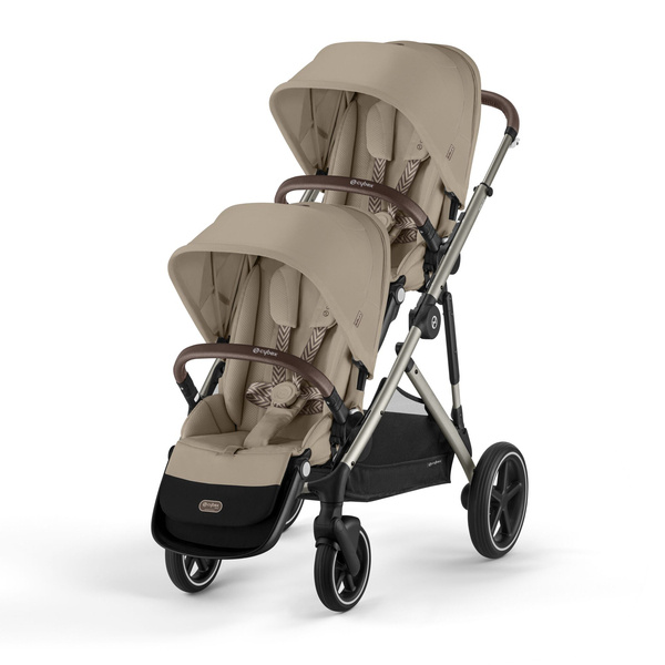 Cybex Gazelle S Almond Beige/Taupe Dvīņu ratiņi