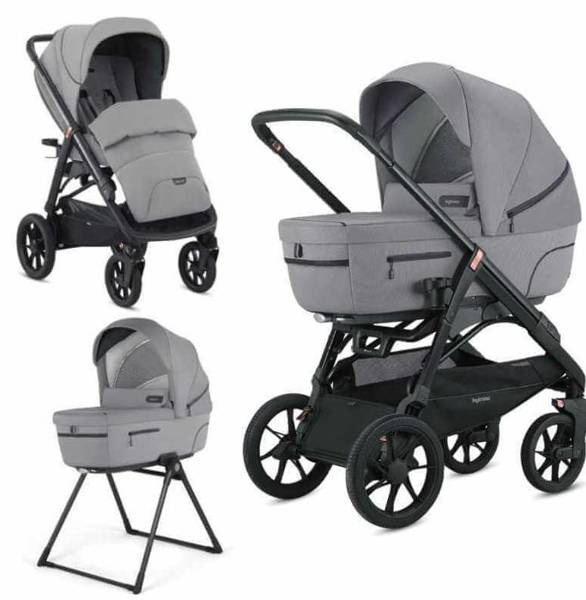Inglesina Aptica XT Duo Wózek Głęboko-Spacerowy + Stojak Na Gondolę Horizon Grey
