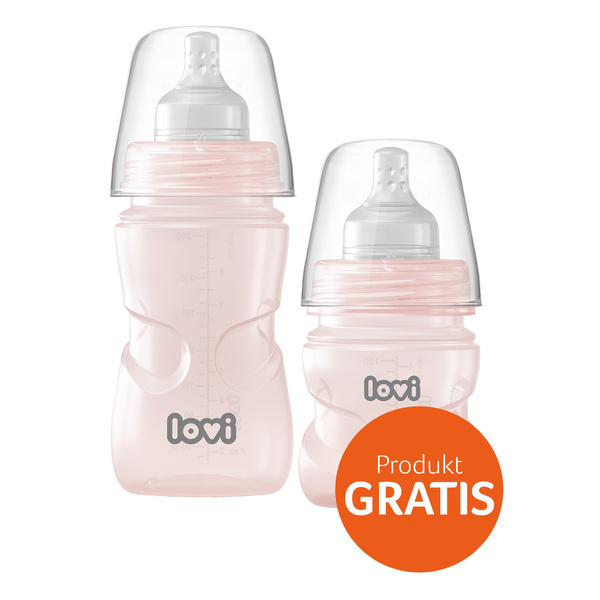 Lovi Zestaw Butelek 250 +120 ml Gratis Pink