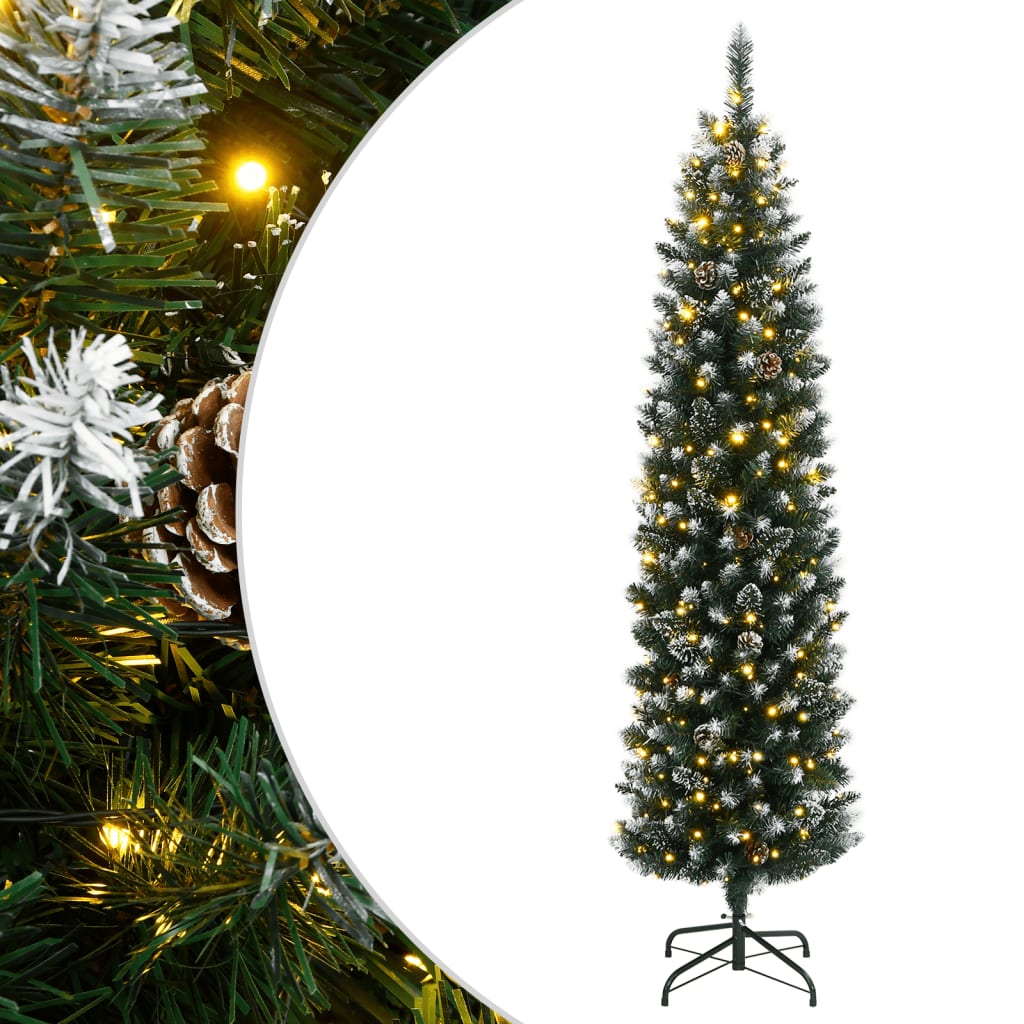 Mākslīgā Ziemassvētku Egle, Šaura, 120 Cm, 150 Led Vidaxl