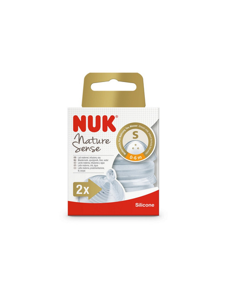 Nuk Smoczek Nature Sense do butelki 0-6m