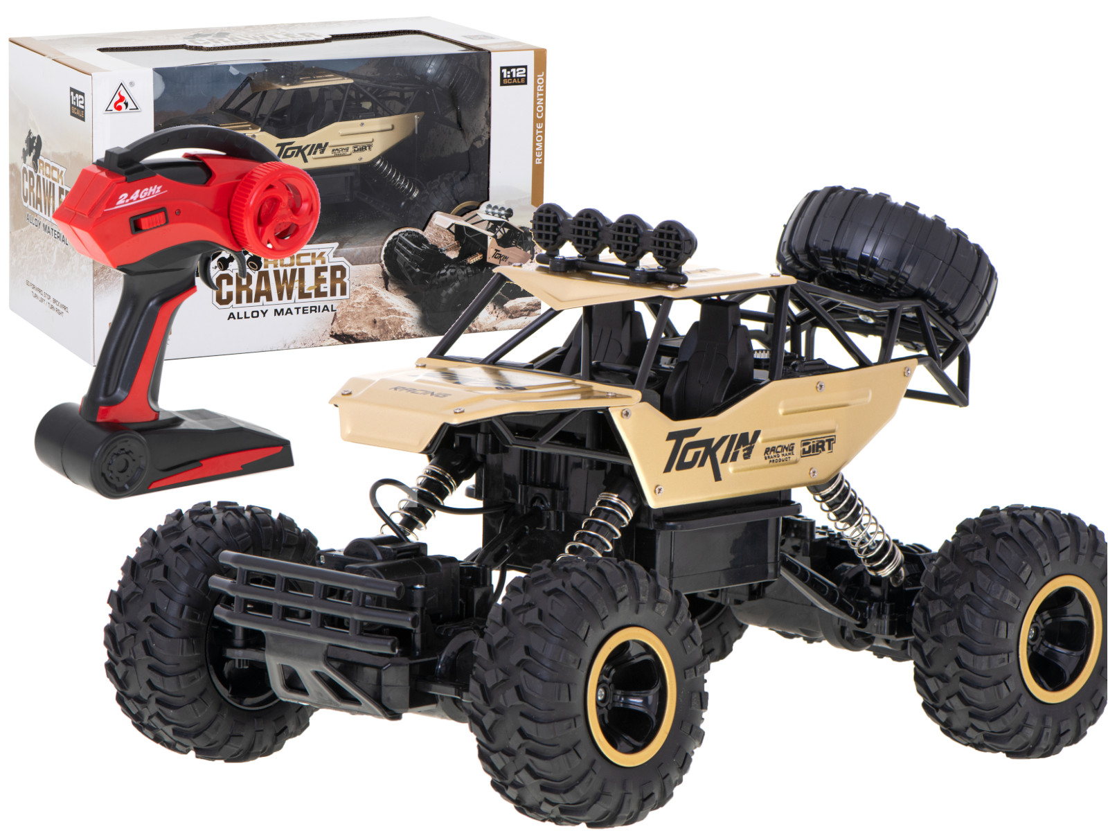 RC auto Rock Crawler 1:12 4WD METAL zelts