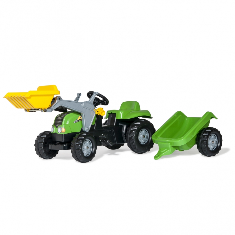 Rolly Toys rollyKid-X Traktor na pedały z Łyżką i Przyczepą