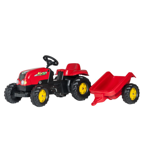 Traktors Bērniem ar pedāļiem un piekabi Rolly Toys Rolly KID - X 012121