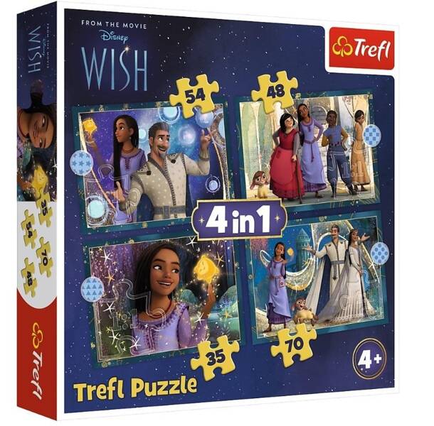 Trefl Puzzle 4w1 Marzenia się Spełniają