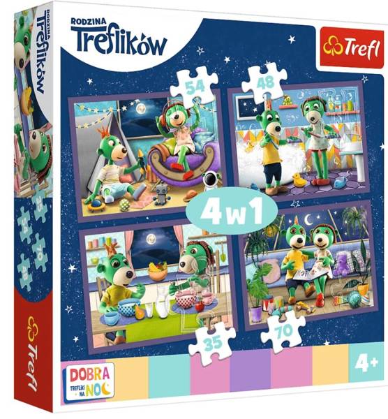 Trefl Puzzle Wieczorne Rytuały Treflików - Dobranoc, Trefliki na Noc