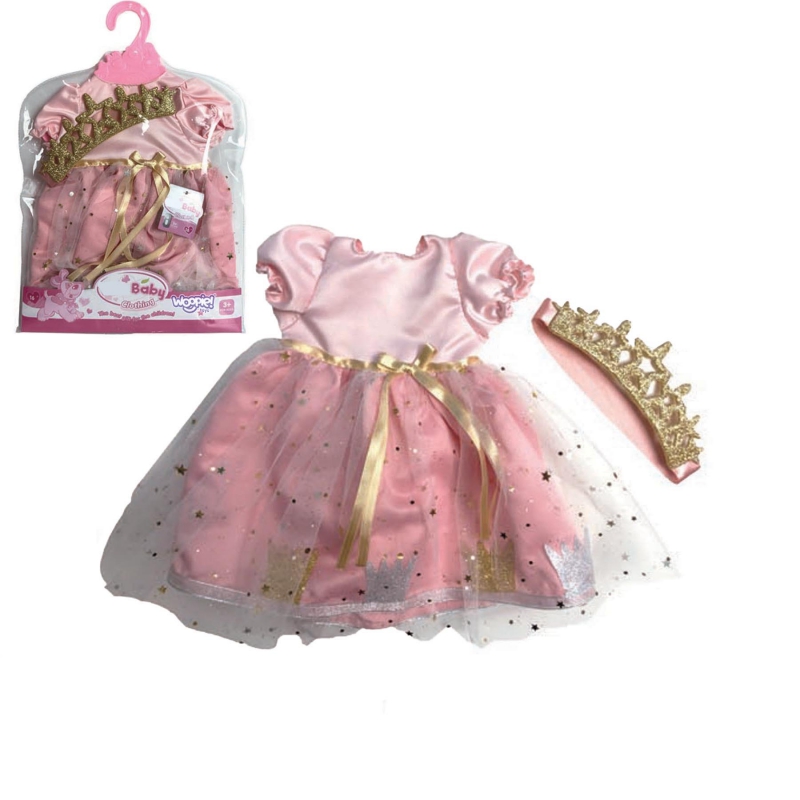 WOOPIE ROYAL Princeses kleita + kronis lellei 43-46 cm