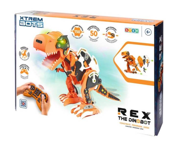 XtremBots Rex the Dino bot Dinozaurs Robots ar pulti