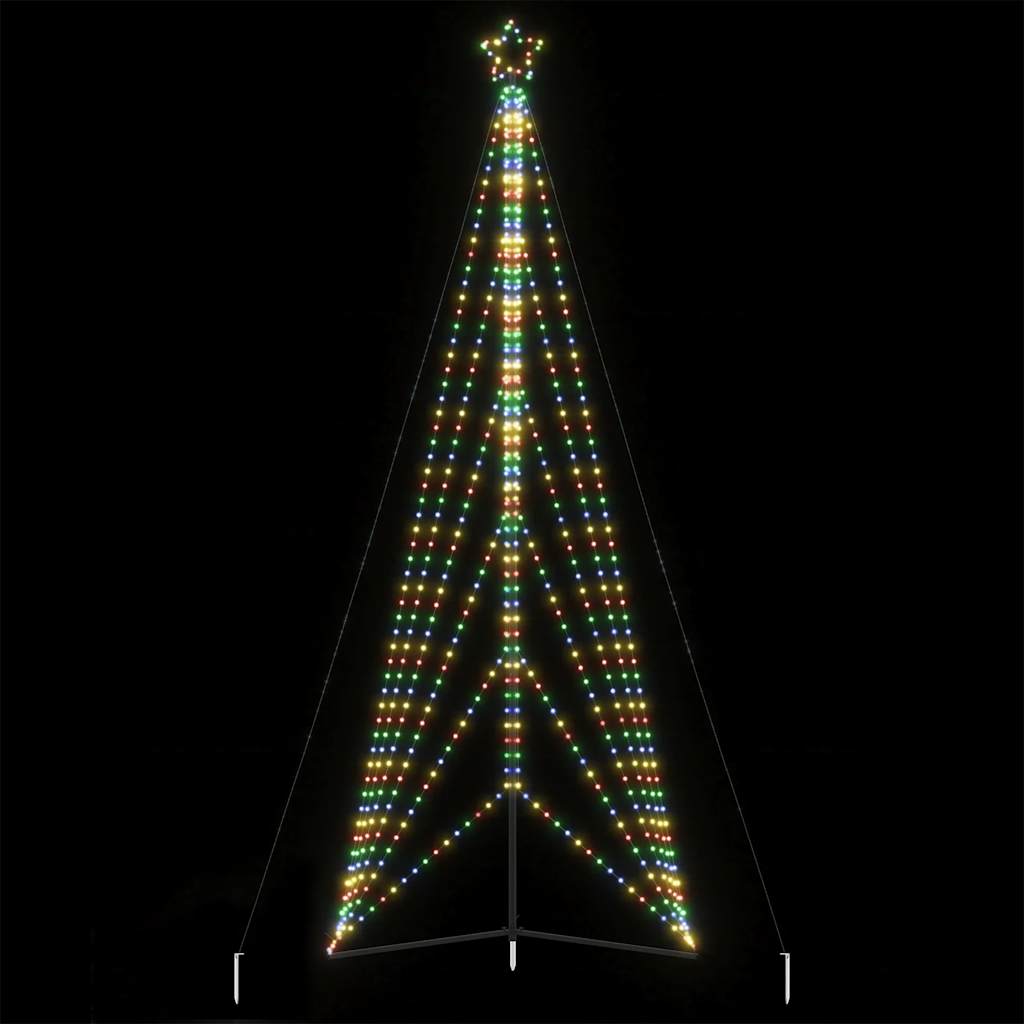 Led Ziemassvētku Eglīte 861 Led Krāsains 478 Cm Vidaxl