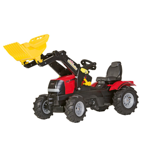 Traktors Bērniem ar pedāļiem ar kausu un piepūš. riteņiem Rolly Toys rollyFarmtrac Case Puma CVX 240 ( 3 - 8 gadiem) 611126