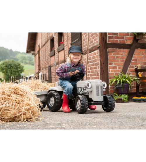 Traktors Bērniem ar pedāļiem un piekabi Rolly KID Little Grey Fergie (2,5-5 gadiem) 014941