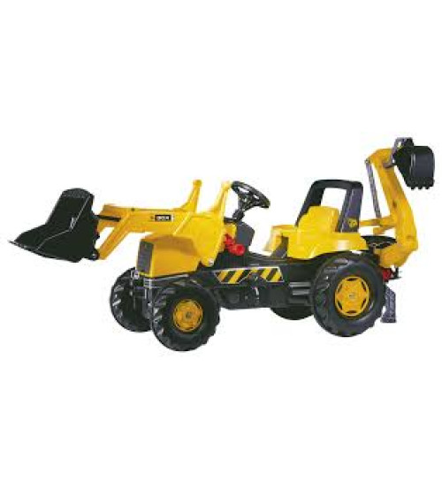 Traktors Bērniem ar pedāļiem un diviem kausiem Rolly Toys rollyJunior JCB (3-8 gadiem) 812004