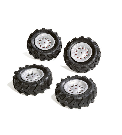 Riteņi ar gumijas piepūšamam riepam traktoriem Rolly Toys rollyTrac Air Tyres 4 gab. 409181