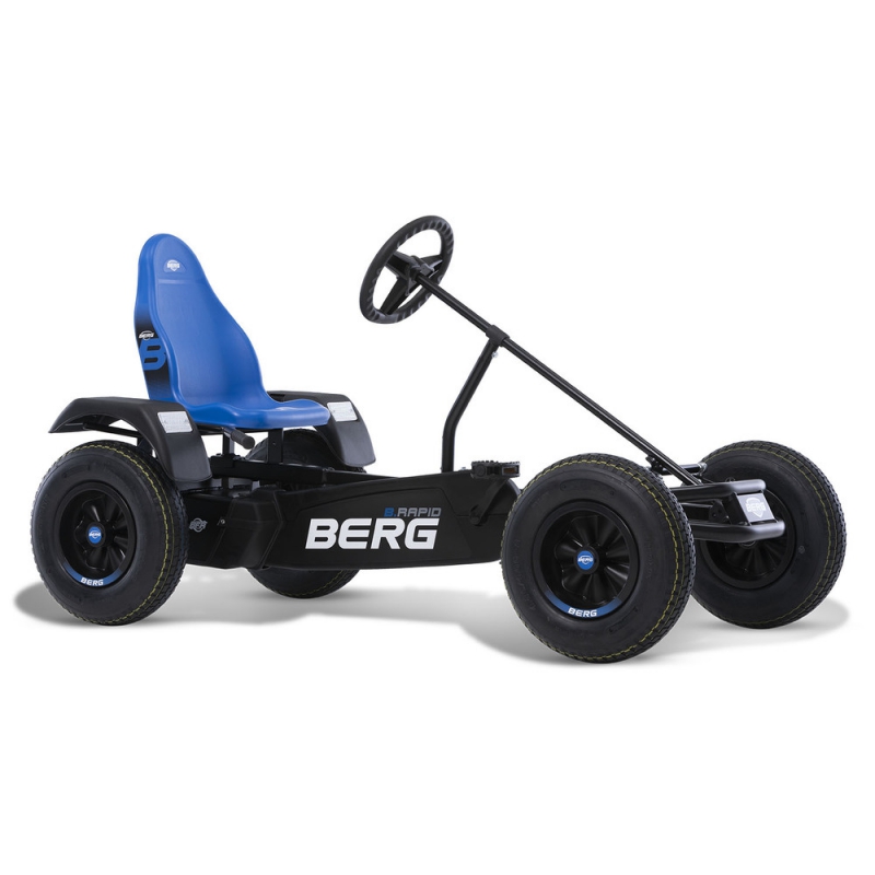 BERG Kartings ar pedāļiem XL B.Rapid Blue BFR Piepūšamie riteņi no 5 gadiem līdz 100 kg