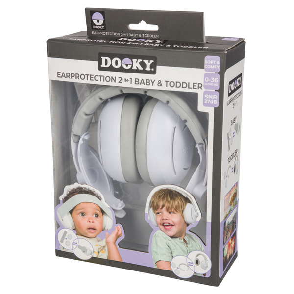 Dooky Słuchawki Ochronne 2w1 Baby&Toddler