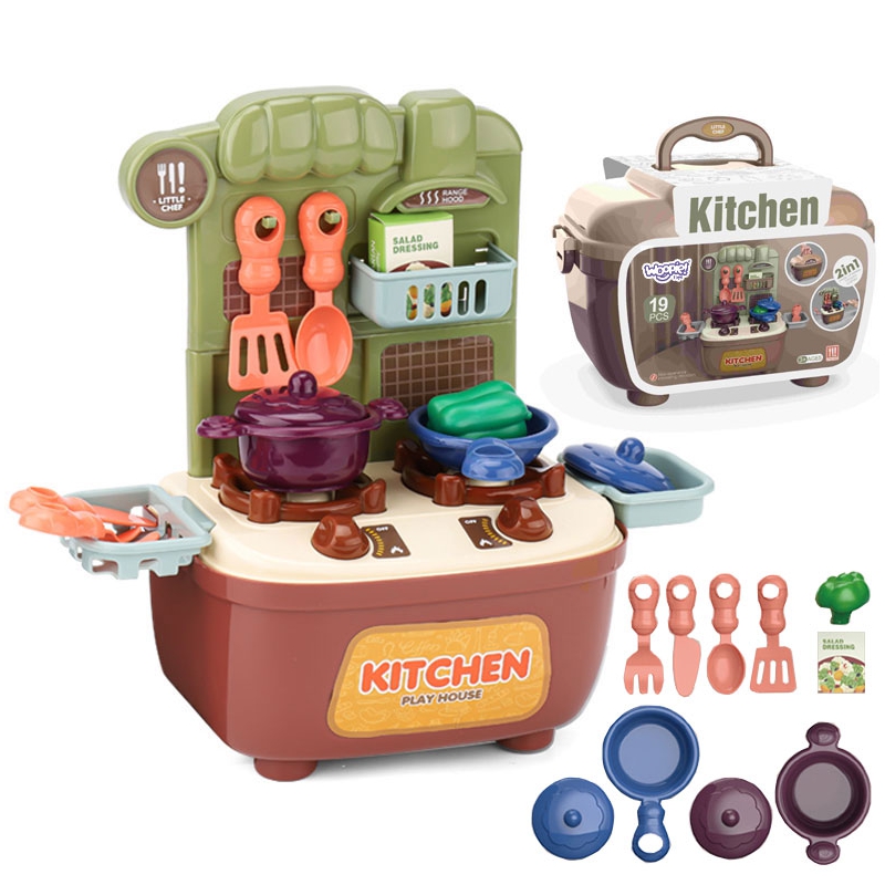 WOOPIE Little Chef 2in1 virtuves čemodānu komplekts