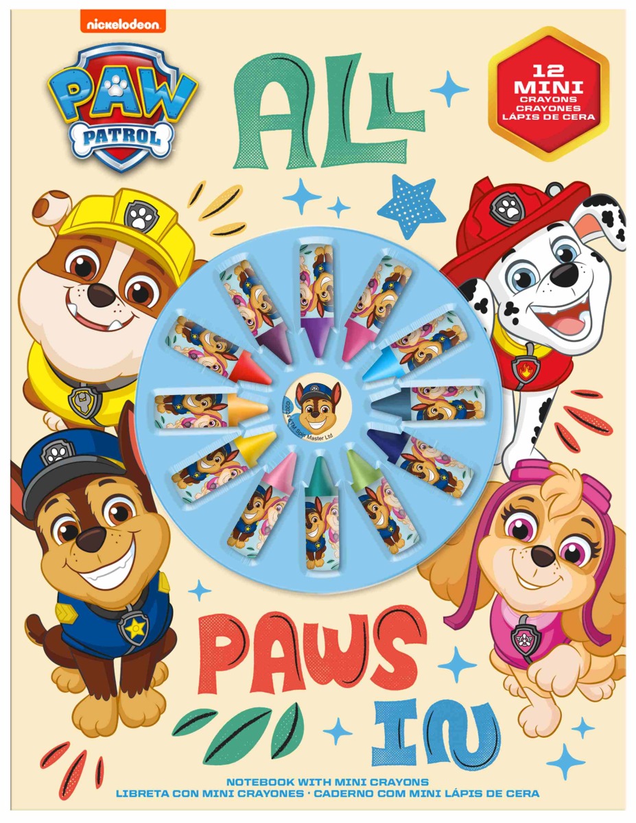 NOTEBOOK WITH PAINTS  PAW PATROL