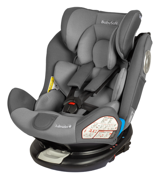 BabySafe Labrador Grey black Детское автокресло 0-36 кг