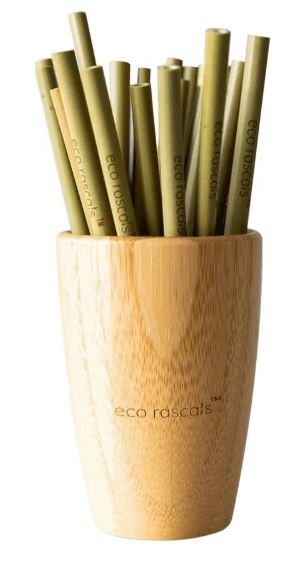 Бамбуковые трубочки для кружки-стакана 240мл 5 шт. Eco Rascals