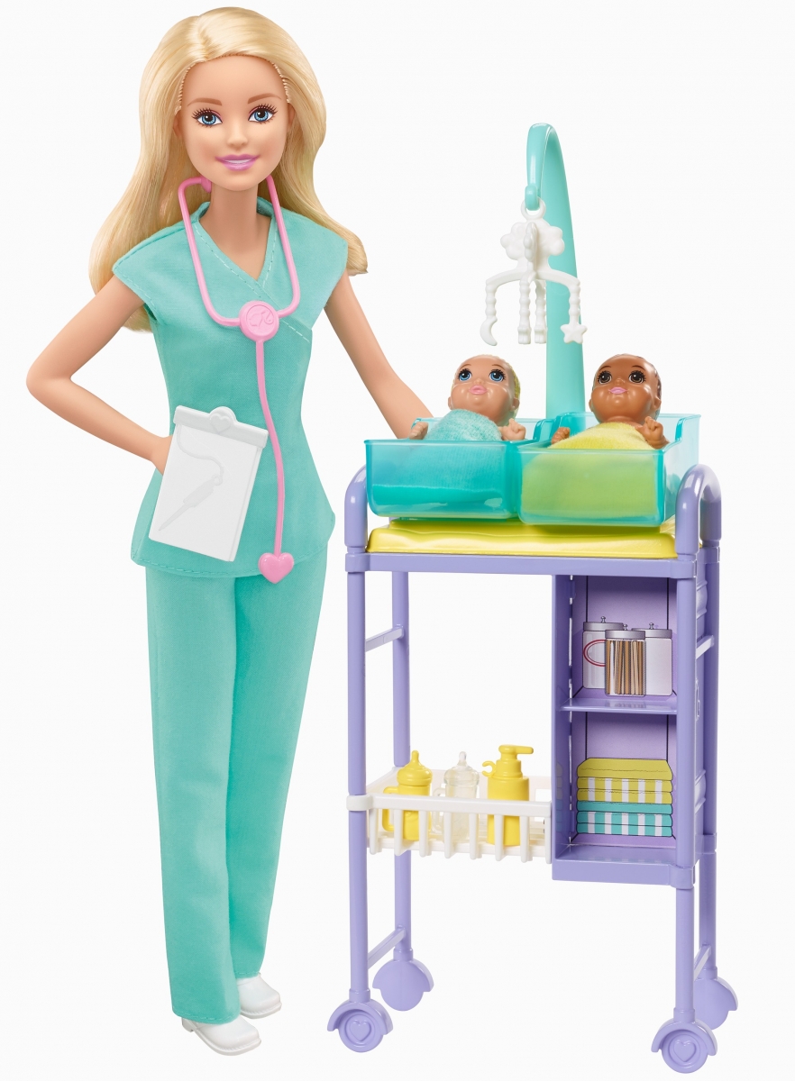 Barbie Career Doll Asst. Baby Doctor Kукла GKH23