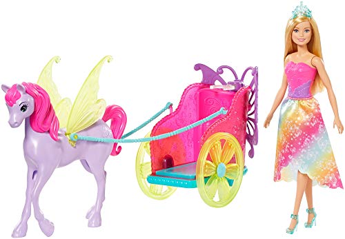 Barbie Dreamtopia Princess with Fantasy Horse кукла GJK53