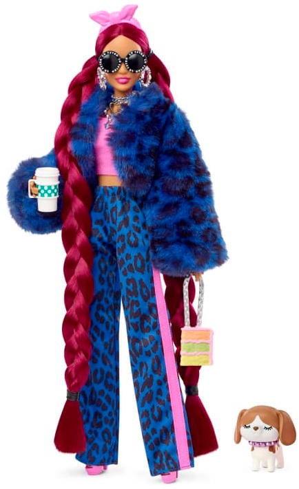 Barbie Extra Doll-Blue Leopard Track Suit кукла HHN09