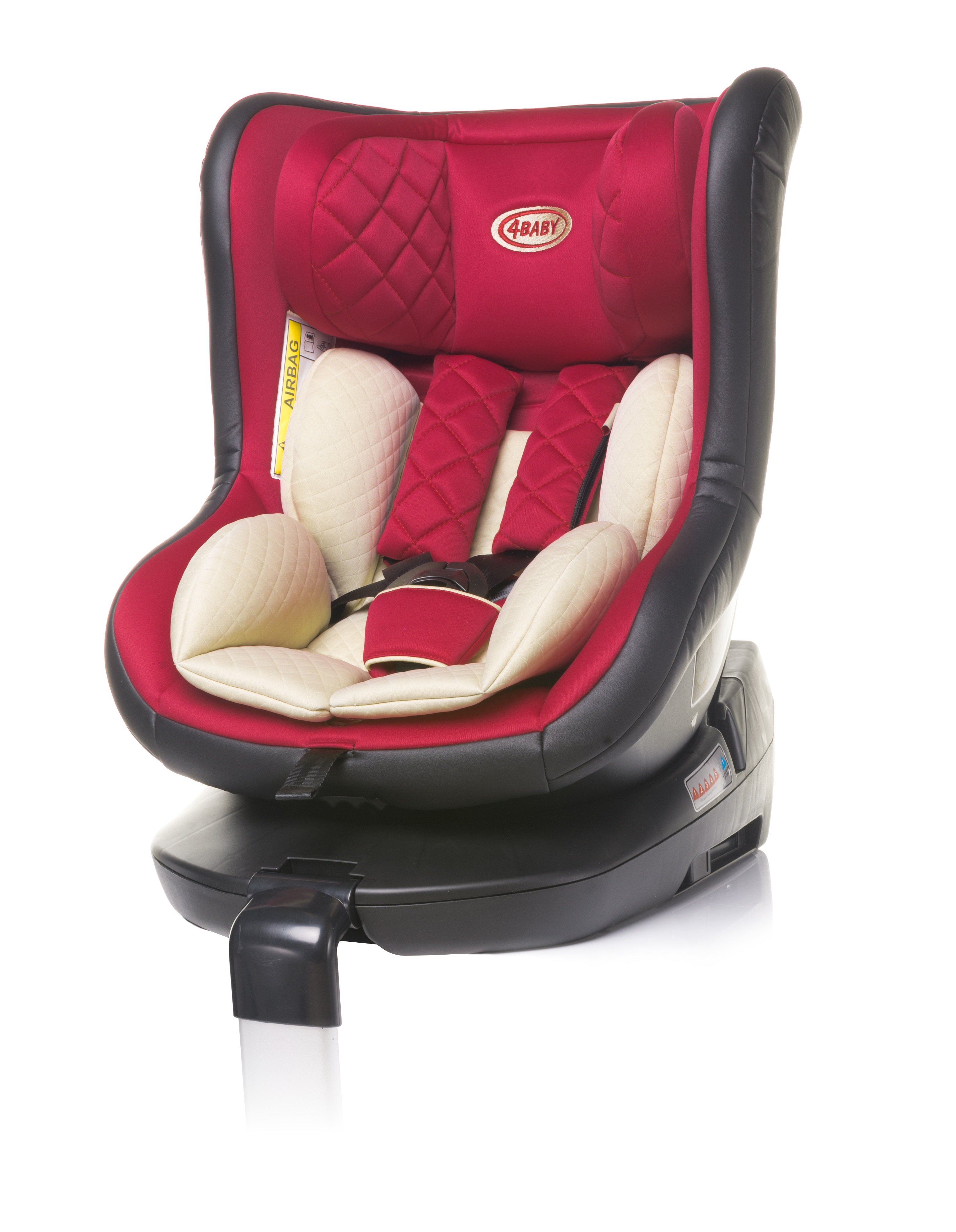 Детское автокресло 0-18 кг 4BABY ROLL-FIX ISOFIX red