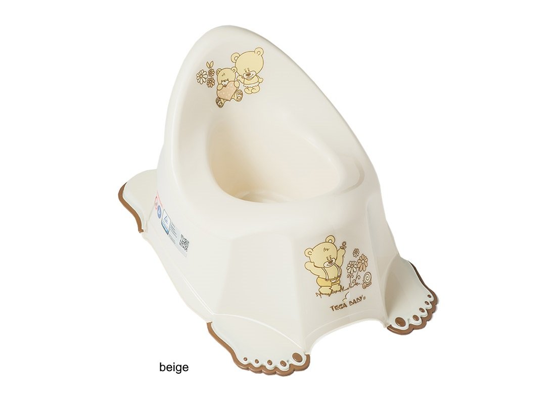 Детский горшок анатомический TegaBaby BEAR beige MS-013