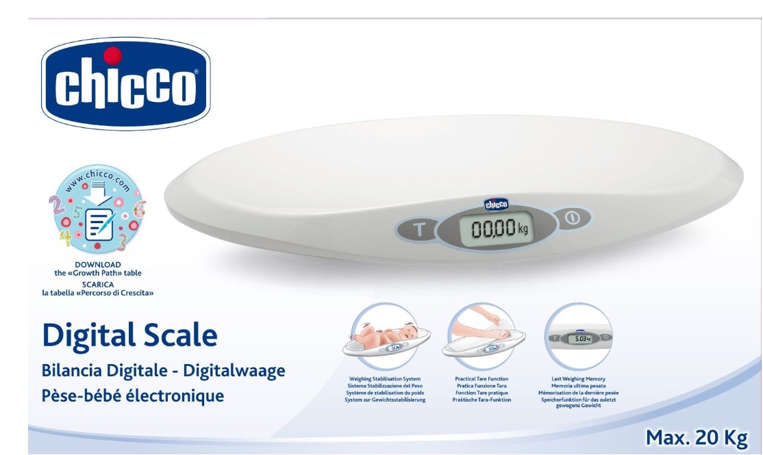 Детские весы для детей Chicco Digital Electronic Baby Scale