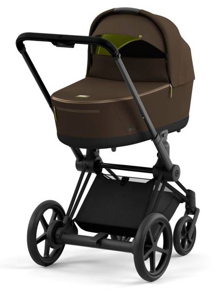 Cybex e-Priam Khaki Brown Matt black frame Коляска с Люлькой