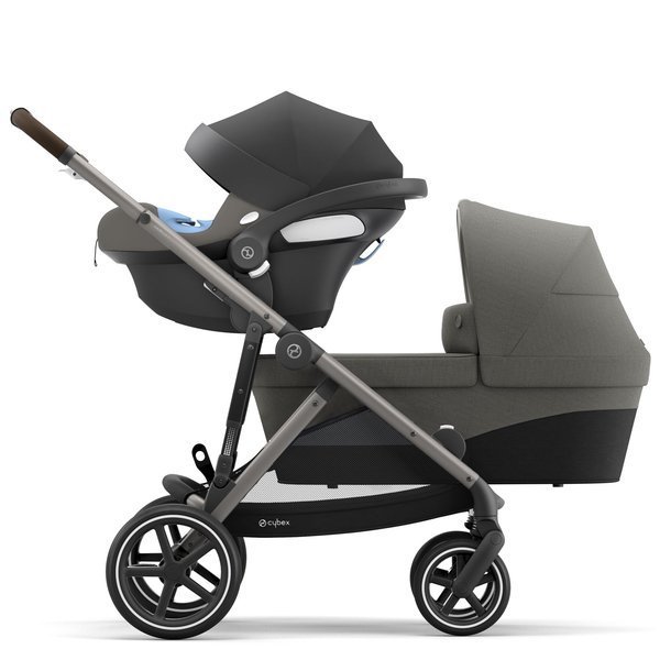 Cybex Gazelle S Soho Grey + Aton M I-Size Коляска для двойняшек