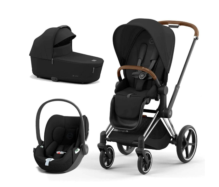 Cybex Priam 4.0 + Cloud T I-size Chrome black frame Sepia Black Детская коляска 3in1