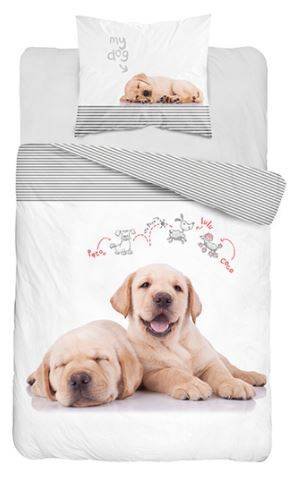 Detexpol Cute Puppies Комплект постельного белья из 2 частей 160x200