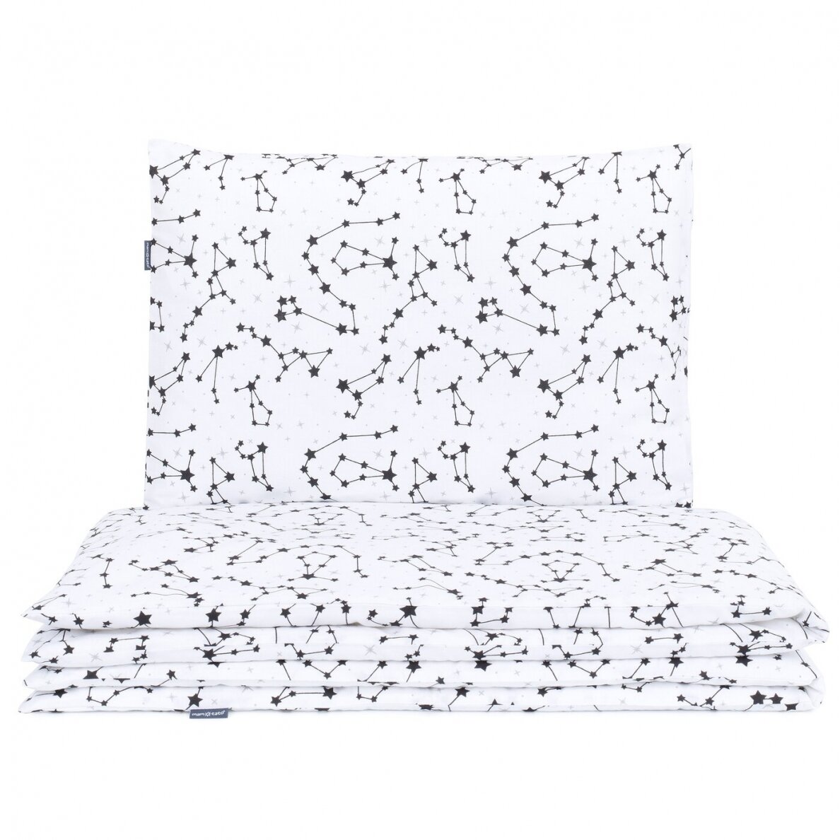 Комплект постельного белья из 2 частей MamoTato Constellation, white 100x135