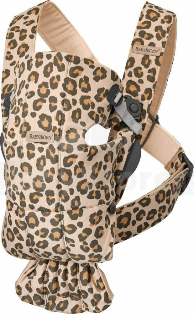 Кенгуру BabyBjorn Baby Carrier Mini Cotton Beige leopard 021075