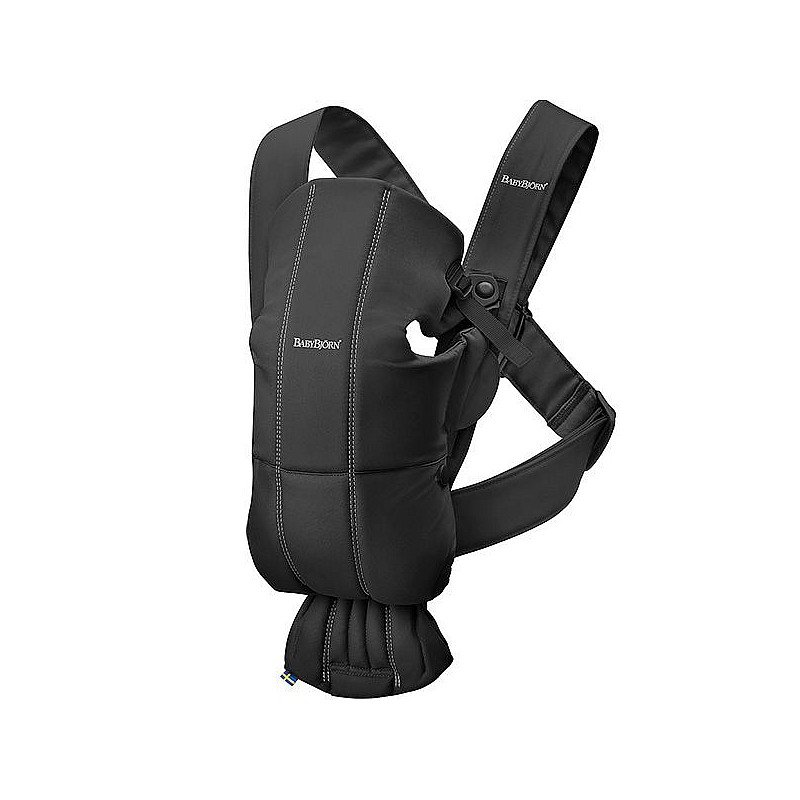 Кенгуру BabyBjorn Baby Carrier Mini Cotton Black 021056