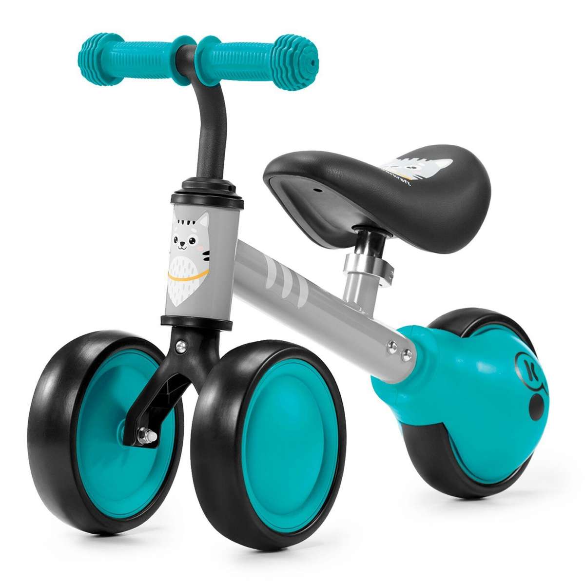 KinderKraft Cutie Turquoise Детский велосипед/бегунок с металлической рамой
