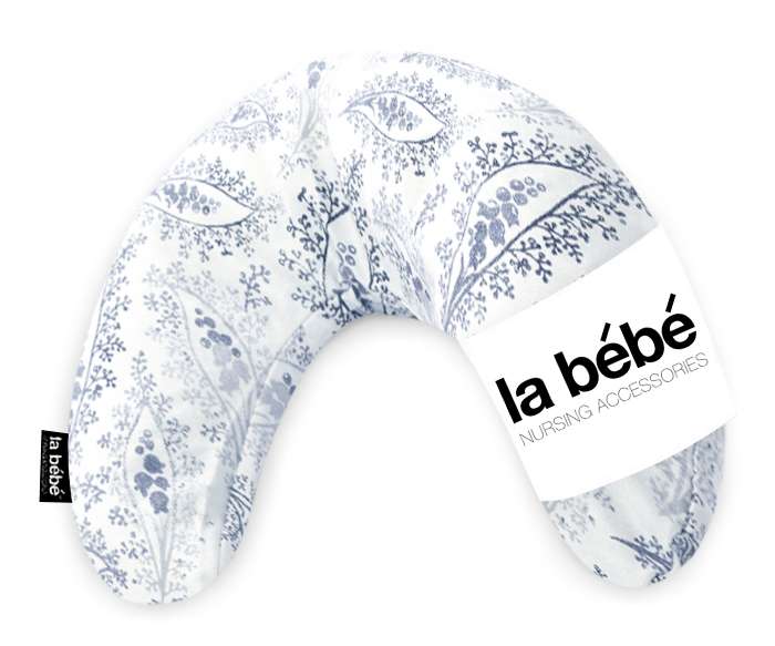 La Bebe Mimi Nursing Cotton Pillow Floral vintage white Подковка для сна, путешествий, кормления малыша 19x46cm