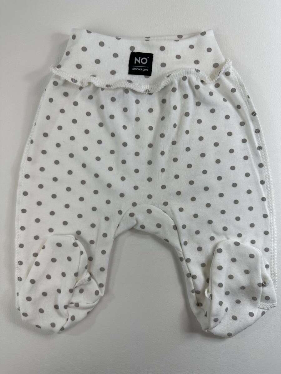 La Bebe NO Baby Pants Dots Детские штанишки с широким поясом и закрытыми пяточками из чистого хлопка