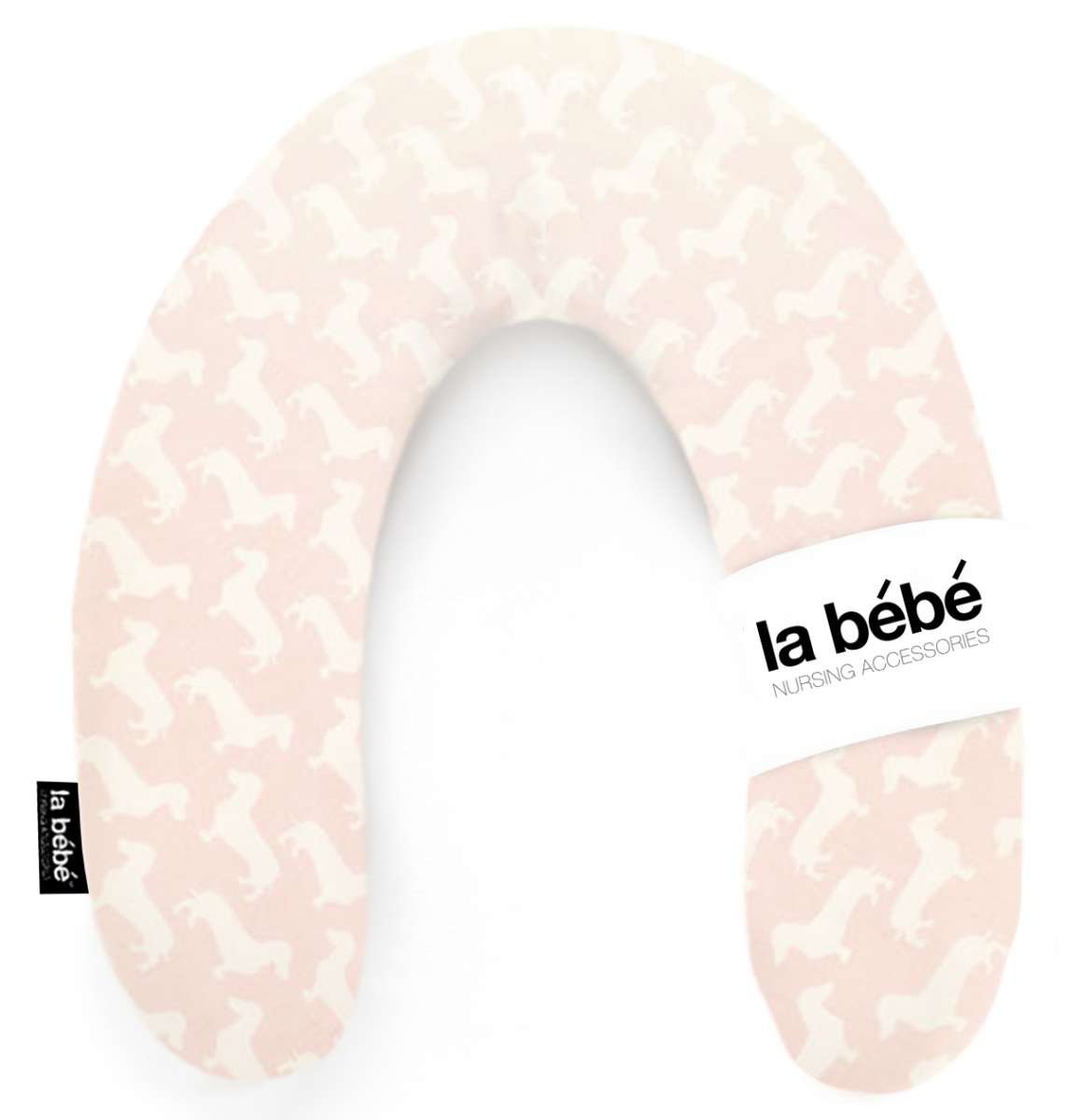 La Bebe™ Rich Maternity Pillow Art.85512 Dog Pink/White Подковка
