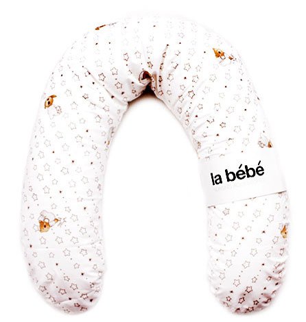 La Bebe Rich Cotton Nursing Maternity Pillow Bears Подковка для сна, кормления малыша 30x104 cm