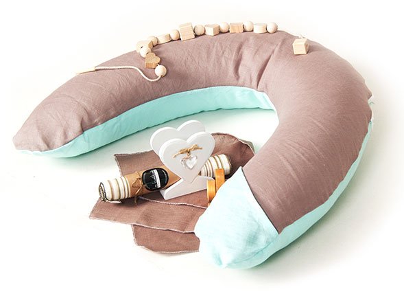 La Bebe Rich Cotton Nursing Maternity Pillow Подковка для сна, кормления малыша, для беременных