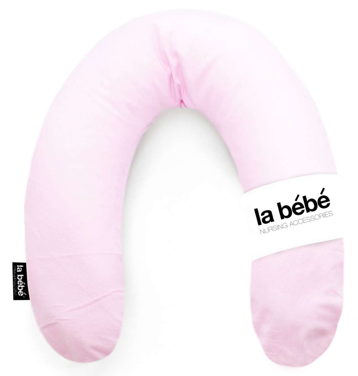 La Bebe Rich Cotton Nursing Maternity Pillow Pink Flanel Подковка для сна, кормления малыша 30x175cm