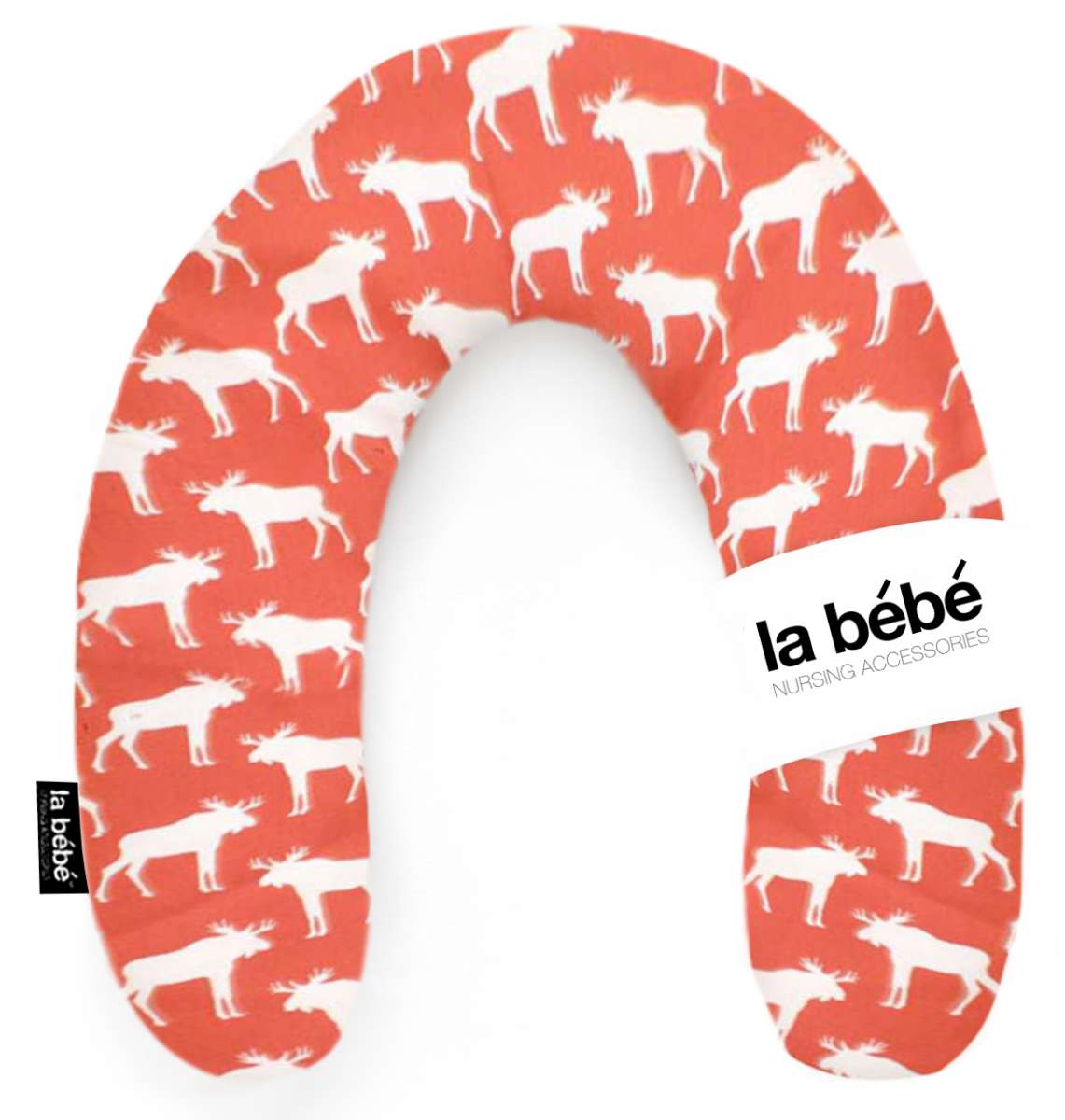 La Bebe Rich Cotton Nursing Maternity Pillow White Elk Подковка для сна, кормления малыша 30x175cm