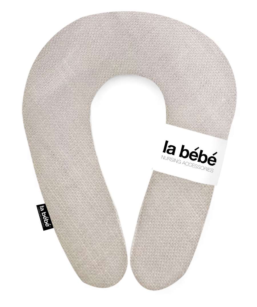 La Bebe Snug Cotton Nursing Maternity Pillow Royal grey Подковка для сна, кормления малыша 20x70cm