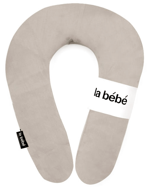La Bebe Snug Cotton Satin-Beige Подковка для сна/кормления малыша Mit.20x70см