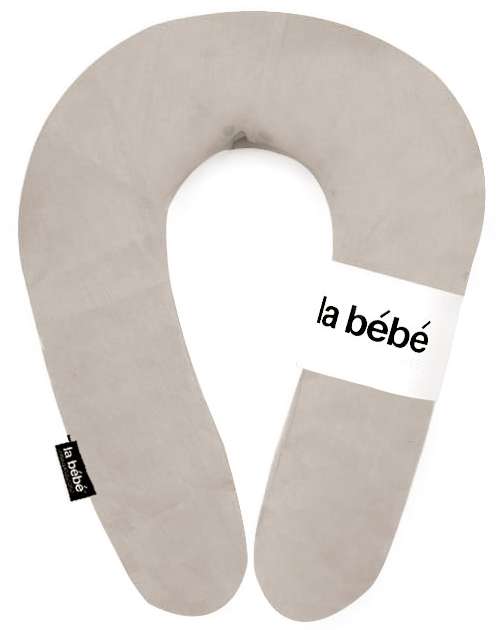 La Bebe Snug Cotton Satin Dark Beige Подковка для сна, кормления малыша Mit.20x70см