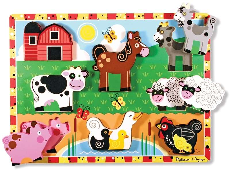 Melissa&Doug Puzzles Farm Деревянный пазл для малышей