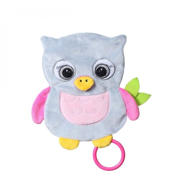 Мягкая игрушка платочек BabyOno OWL CELESTE ONO-446